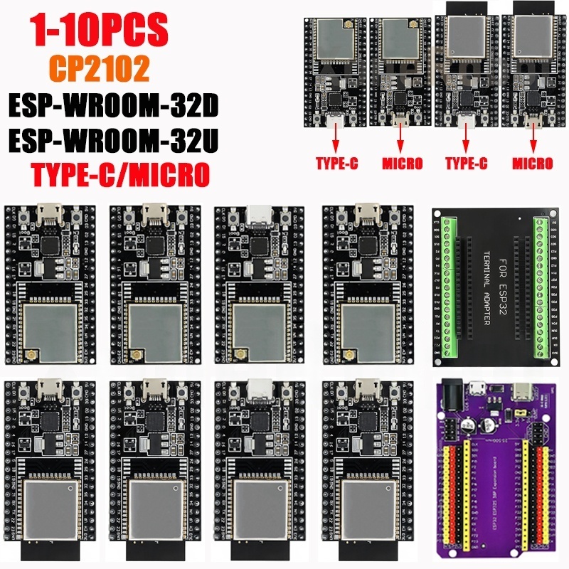 Esp32 Smart Home Kit - 1-10PCS ESP32-DevKitC core board TYPE-C/MICRO ESP32