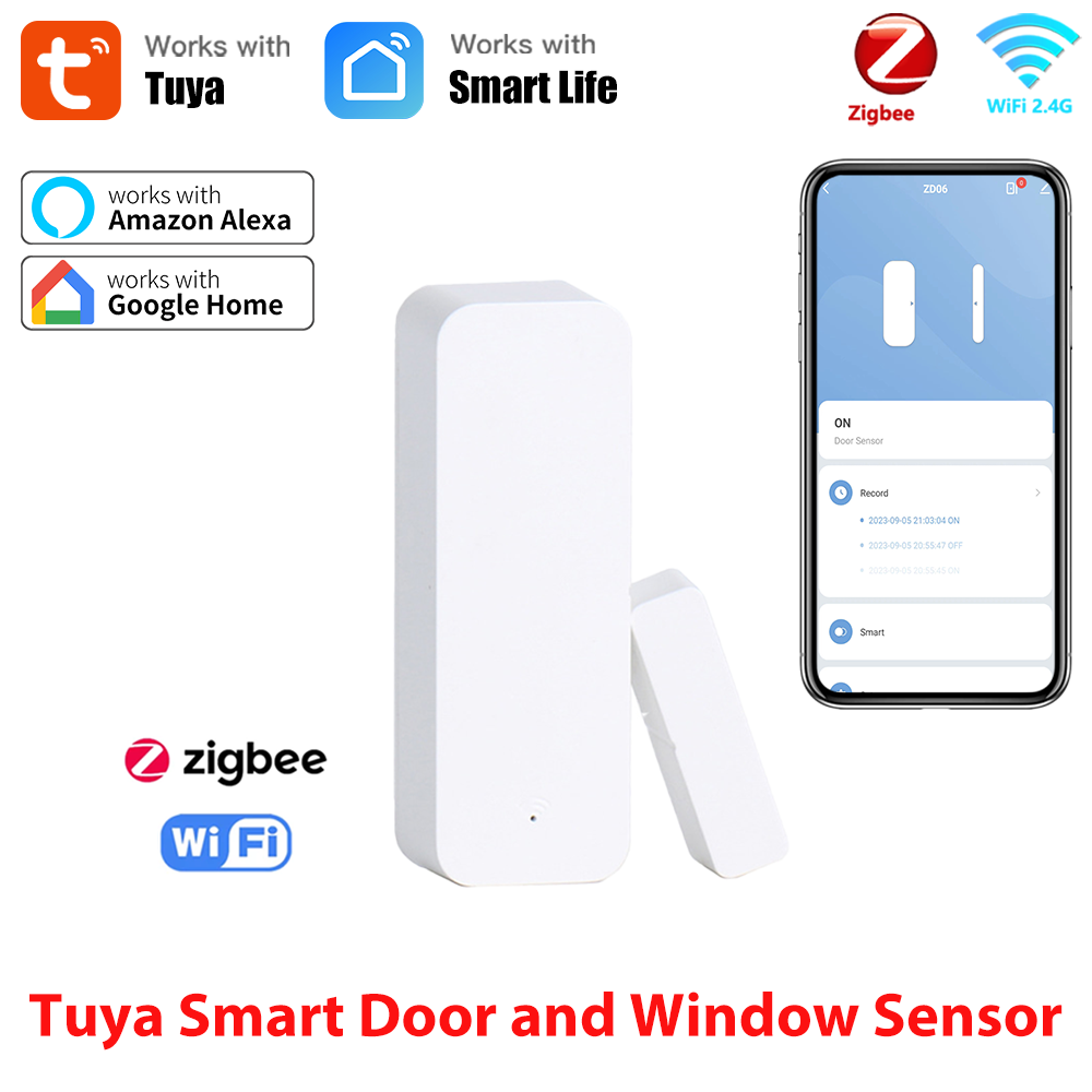 Tuya Smart WiFi/Zigbee Door Wi - Smart Home Automation Kit ulasan dan harga