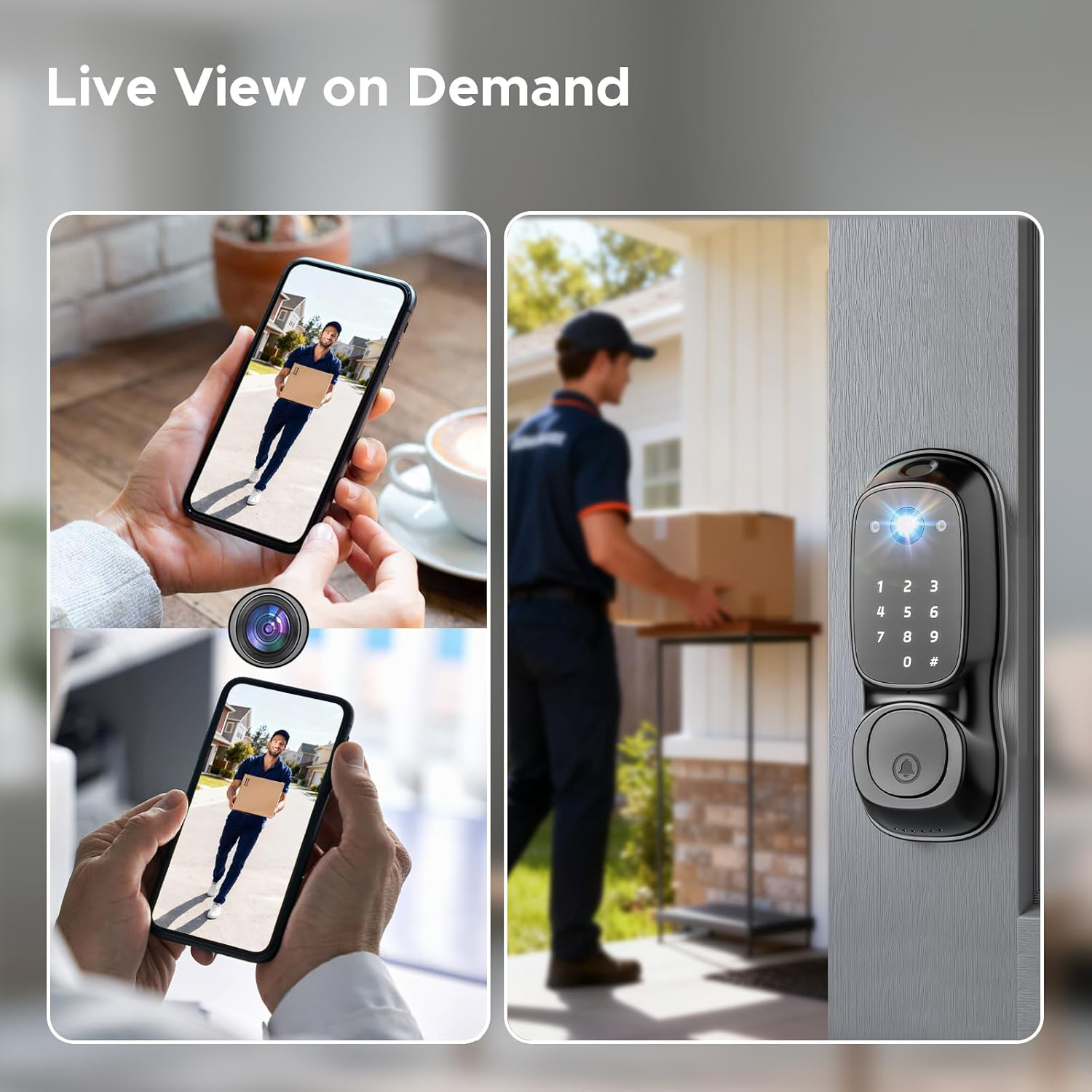 Tuya Wifi Smart Door Lock ‎Cam - Smart Door Lock Wifi ulasan dan harga