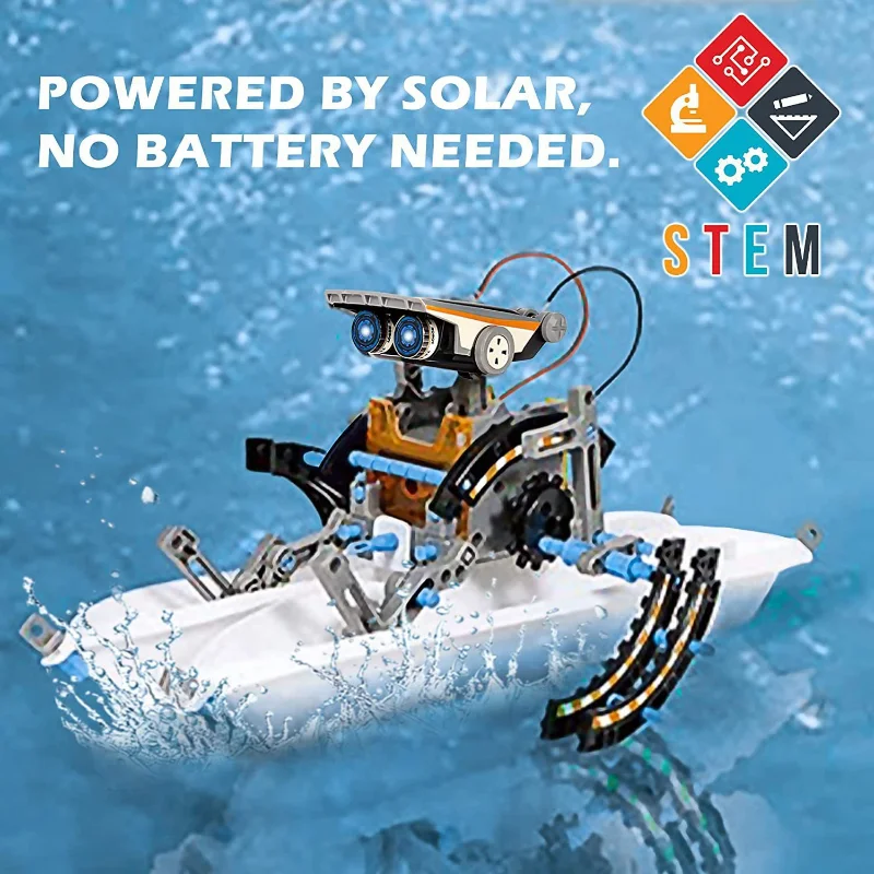 13-in-1 Solar Powered Robot Ki - Stem Robotics Kit ulasan dan harga