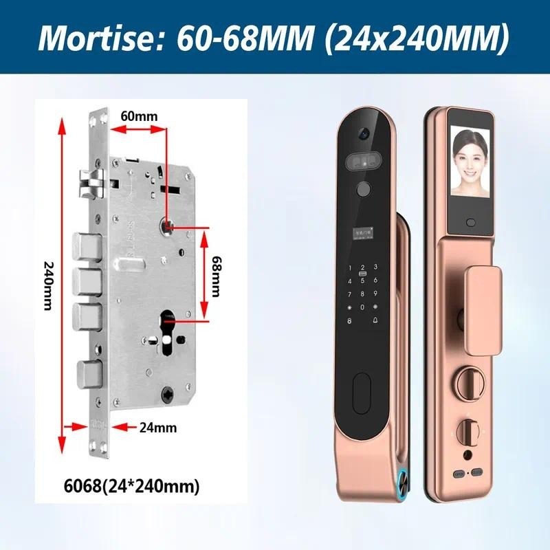 High quality 3D Face Lock Pass - Smart Door Lock Wifi ulasan dan harga